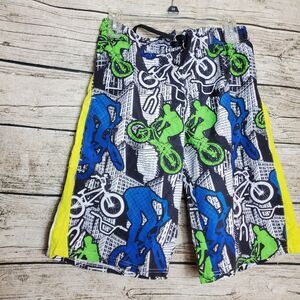 Hawke & Co Multicolored Sport Board Shorts/Swim Trunks w/bikes Sz XL 18-20 NWT